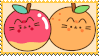 pusheen apple & orange!? :0