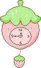 strawberry clock