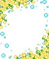 flowers and bubbles